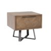 Ibis Lamp Table - Aged Grey Oak - Oak - Modern - Grey Oak - Metal - Lamp Table - Side Table - Storage - Living - Lounge - Furniture - Steptoes - Paphos - Cyprus
