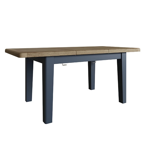 Perth Blue Small Dining Table - Smoked Oak - Oak - Blue - Blue Painted - Perth - Perth Blue - Dining - Table - Furniture - Paphos - Steptoes