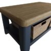 Perth Blue Small Coffee Table - Smoked Oak - Oak - Perth Blue - Blue - Blue Painted - Living - Lounge - Furniture - Table - Storage - Paphos - Cyprus - Steptoes