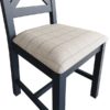 Perth Blue Dining Chair - Perth - Blue - Blue Painted - Fabric - Chair - Dining Chair - Dining - Steptoes - Seat - Furniture - Paphos - Cyprus