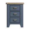 Perth Blue Large Bedside Cabinet - Perth Blue - Blue Painted - Oak - Smoked Oak - Bedside Cabinet - Nightstand - Storage - Bedroom - Furniture - Steptoes - Paphos - Cyprus