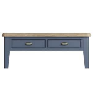 Perth Blue Large Coffee Table - Perth Blue - Blue - Blue Painted - Smoked Oak - Oak - Living - Lounge - Furniture - Paphos - Cyprus - Steptoes