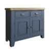 Perth Blue Standard Sideboard - Smoked Oak - Oak - Blue - Blue Painted - Perth - Perth Blue - Sideboard - Buffet - Storage - Drawers - Doors - Dining - Furniture - Paphos - Cyprus - Steptoes