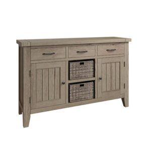 Fairfax Large Sideboard - Grey Oak - Wood - Oak - Pine - Sideboard - Buffet - Storage - Unit - Cabinet - Kitchen - Dining - Furniture - Steptoes - Paphos - Cyprus