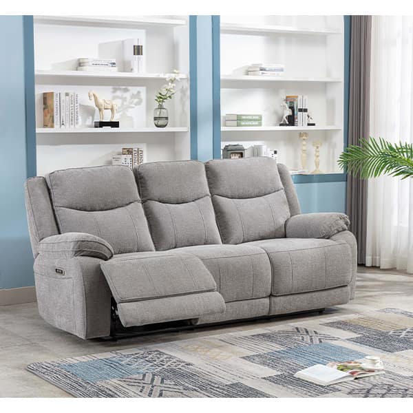 Herbert - 3 Seat - 2 Seat - Armchair - Recliner - Reclining - Sofa - Lounge - Living - Light Grey - Charcoal - Furniture - Paphos - Cyprus