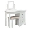Chantilly White Dressing Table - Storage - Unit - Bedroom - Bedroom Furniture - Furniture - Dark Grey - Grey - Painted Furniture - Chest - Bed - Steptoes - Paphos - Cyprus