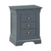 Chantilly Dark Grey Bedside Cabinet - Storage - Unit - Bedroom - Bedroom Furniture - Furniture - Dark Grey - Grey - Painted Furniture - Chest - Bed - Steptoes - Paphos - Cyprus