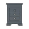 Chantilly Dark Grey Bedside Cabinet - Storage - Unit - Bedroom - Bedroom Furniture - Furniture - Dark Grey - Grey - Painted Furniture - Chest - Bed - Steptoes - Paphos - Cyprus