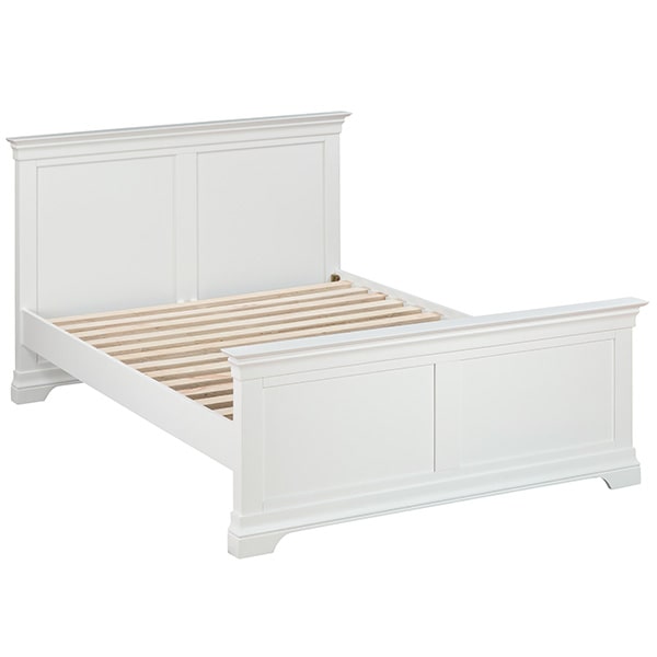 Chantilly White Double/King Bed - Storage - Unit - Bedroom - Bedroom Furniture - Furniture - Dark Grey - Grey - Painted Furniture - Chest - Bed - Steptoes - Paphos - Cyprus