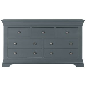 Chantilly Dark Grey 3 Over 4 Chest - Storage - Unit - Bedroom - Bedroom Furniture - Furniture - Dark Grey - Grey - Painted Furniture - Chest - Bed - Steptoes - Paphos - Cyprus