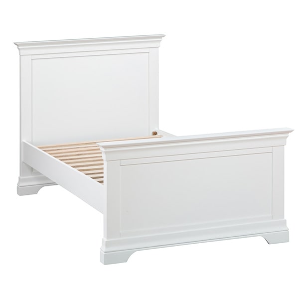 Chantilly White Single Bed - Storage - Unit - Bedroom - Bedroom Furniture - Furniture - Dark Grey - Grey - Painted Furniture - Chest - Bed - Steptoes - Paphos - Cyprus