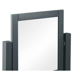 Chantilly Dark Grey Trinket Mirror - Storage - Unit - Bedroom - Bedroom Furniture - Furniture - Dark Grey - Grey - Painted Furniture - Chest - Bed - Steptoes - Paphos - Cyprus