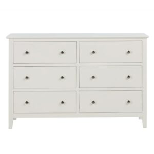 Normandy White 6 Drawer Chest