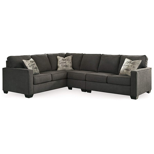 Lucina Charcoal Large Corner Sofa