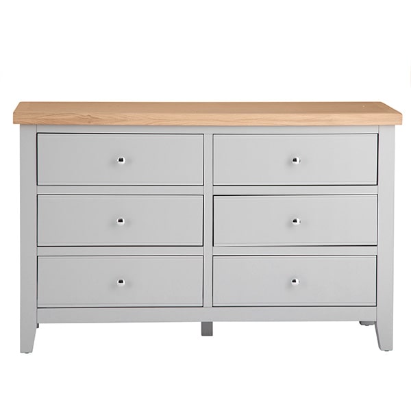 eden grey 6 drawer