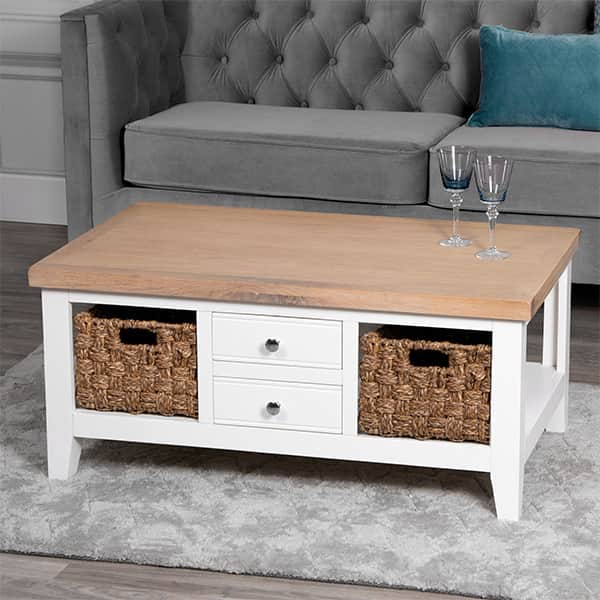 Eden White Large Coffee Table