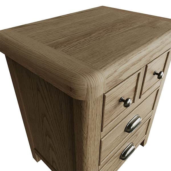 Perth Oak Extra Large Bedside Cabinet